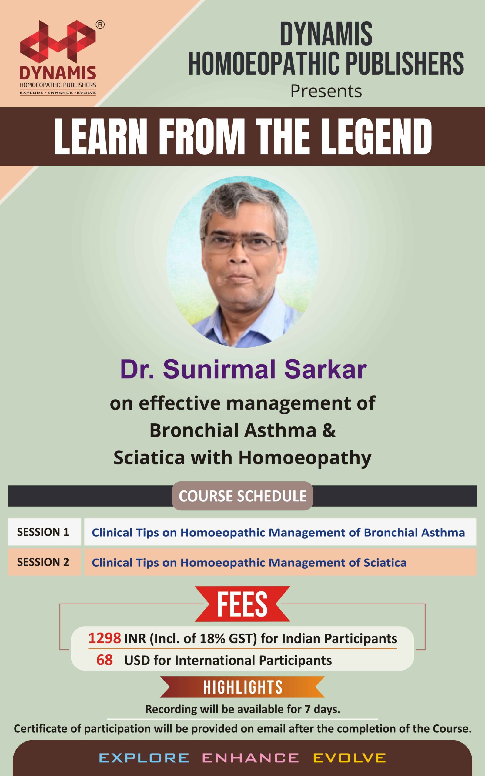 LEARN FROM THE LEGEND (Asthma & Sciatica)